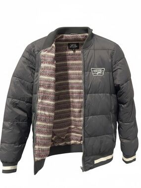 Completely reversible !Vans NY Quilted Bomber Jacket - Woman M